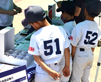 NPO法人 全国学童野球復興協会（JrBA）のブースの模様