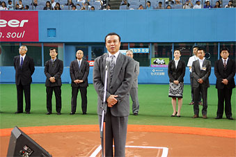 中村勝広シニアアドバイザー挨拶