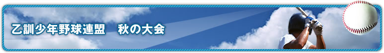 乙訓連盟　秋の大会
