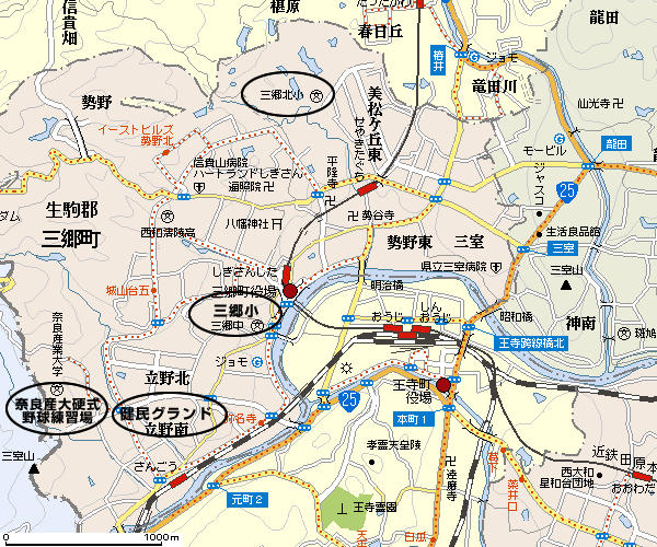 三郷町スポーツ少年団招待野球大会　会場情報