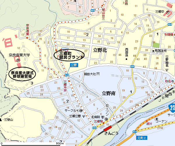 三郷町スポーツ少年団招待野球大会　会場情報