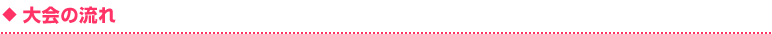 大会の流れ