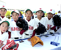 株式会社アシックス ベースボールのブース模様